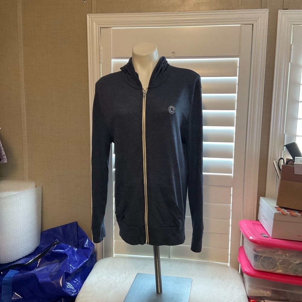 Alternative Dark Blue Zip-Up Sweater